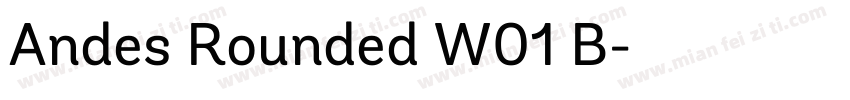 Andes Rounded W01 B字体转换